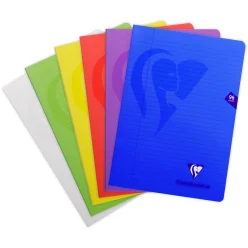 Clairefontaine - Notebog, Linjeret, A4, 96 Sider, 90 Gram - Flere Farver