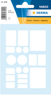 Herma label manual assorteret white (133)