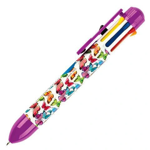 Centrum - Multi farve kuglepen med sommerfule