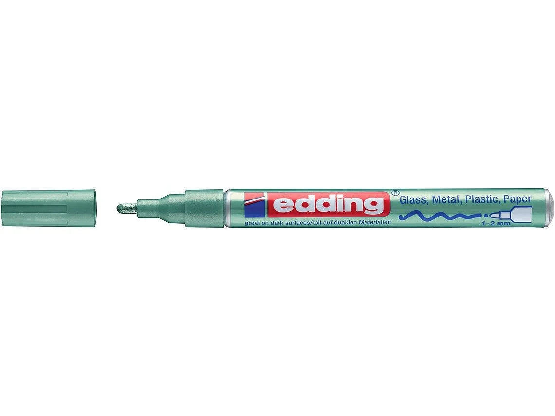 Edding 751 - Paint Marker 1-2 mm - Metallisk Grøn
