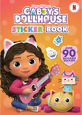Gabby's Dollhouse Klistermærkebog over 90 genbrugelige Klistermærker