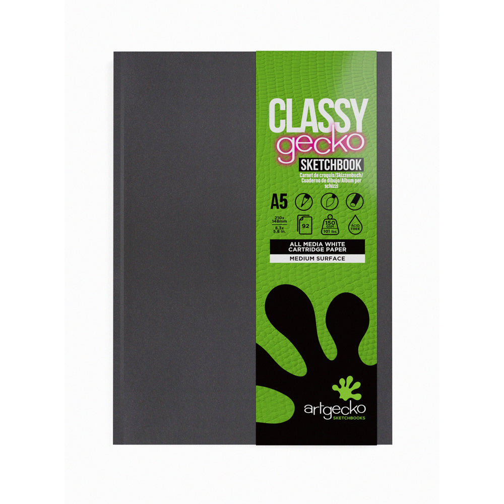 Artgecko - Classy Gecko Sketchbookk - A5 150 gram 92 ark