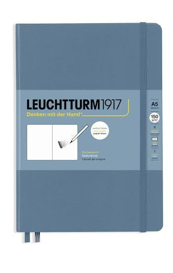 Leuchtturm1917 - Hardcover Skitsebog, A5, 150g, Blue / Blå