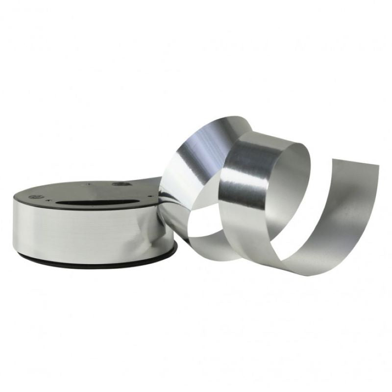 Metallisk gavebånd - Sølv 25 mm x 10 meter