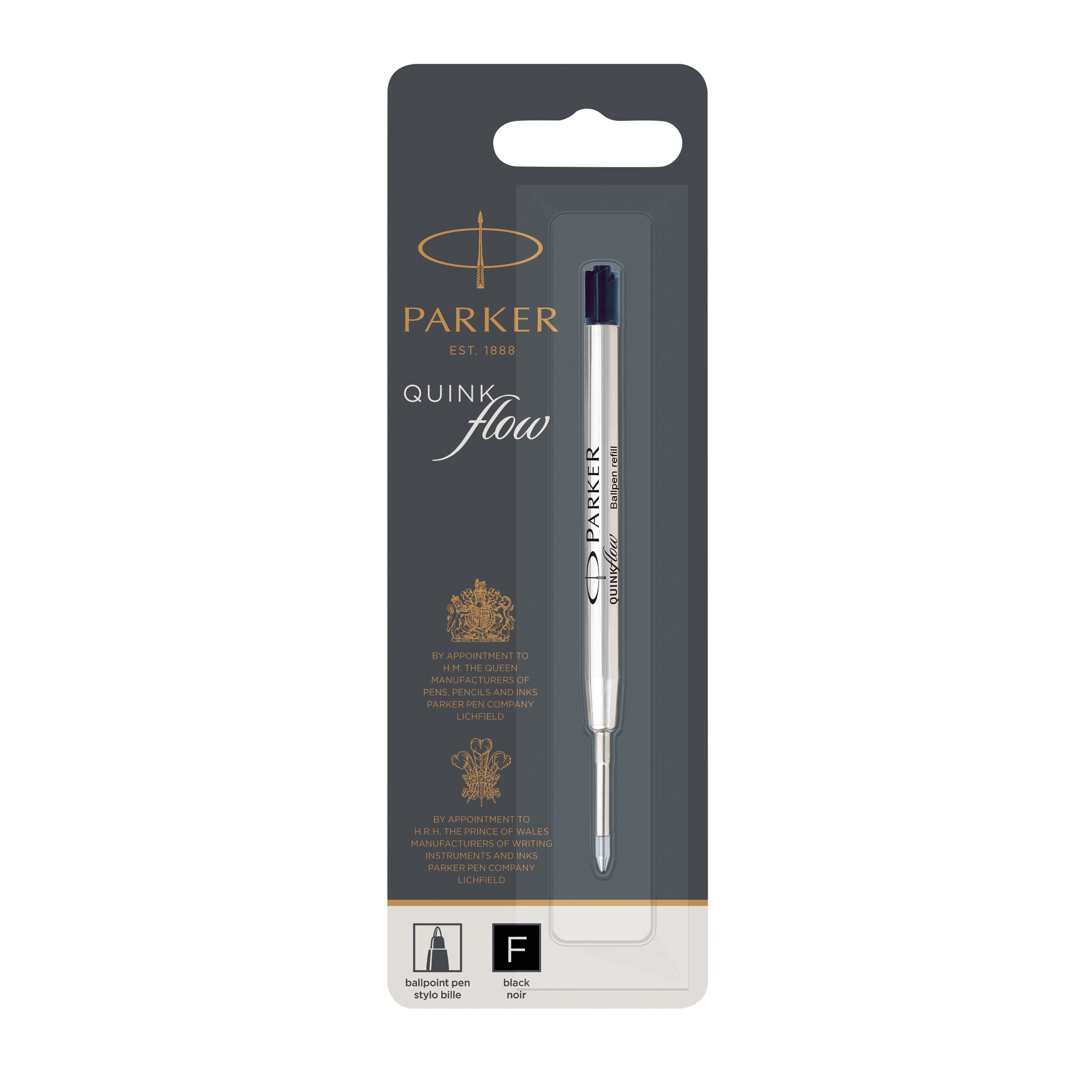 Parker Quink Flow KP F Sort Blister