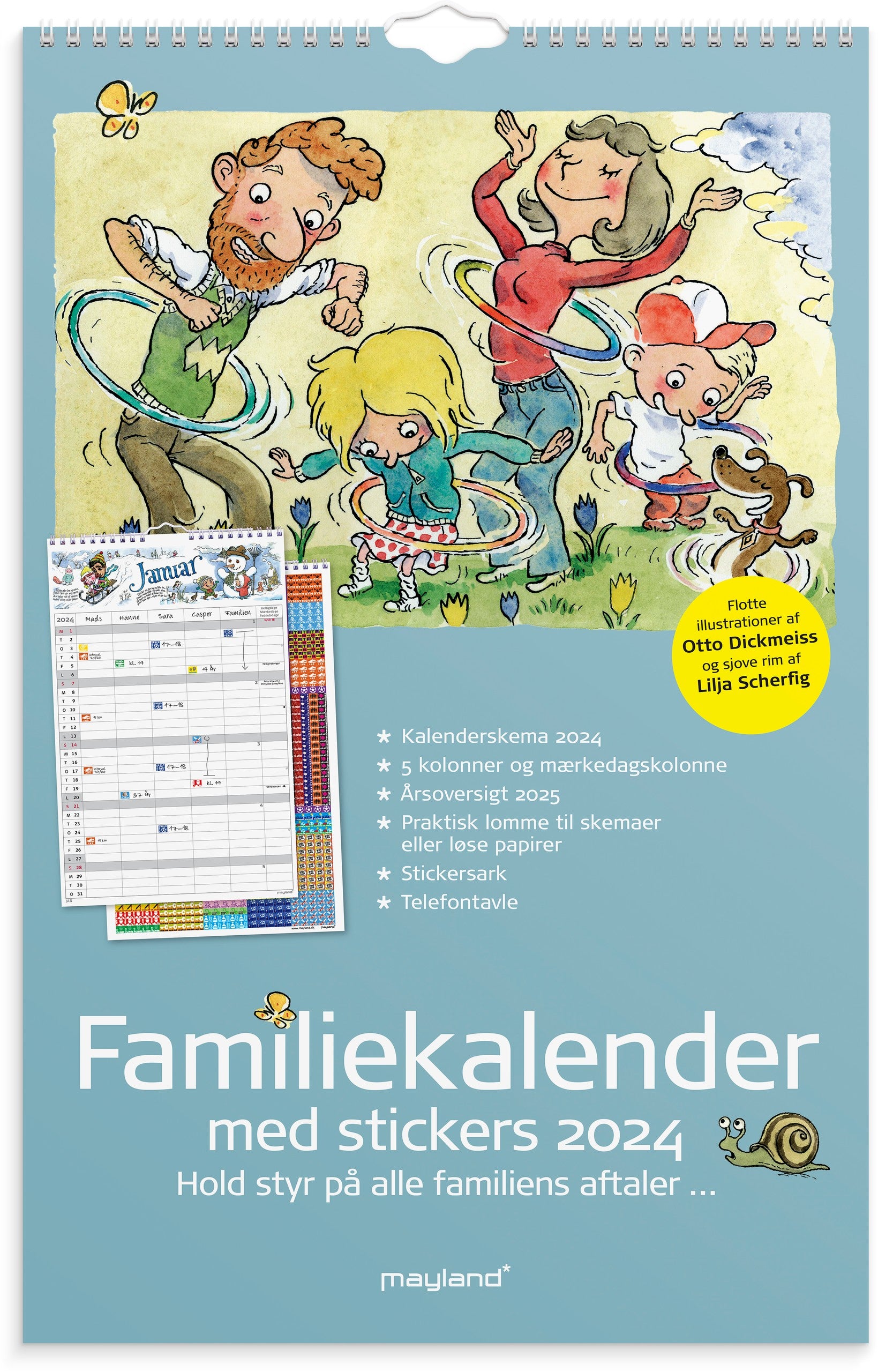 Familiekalender Otto Dickmeiss 5 kol. 2024