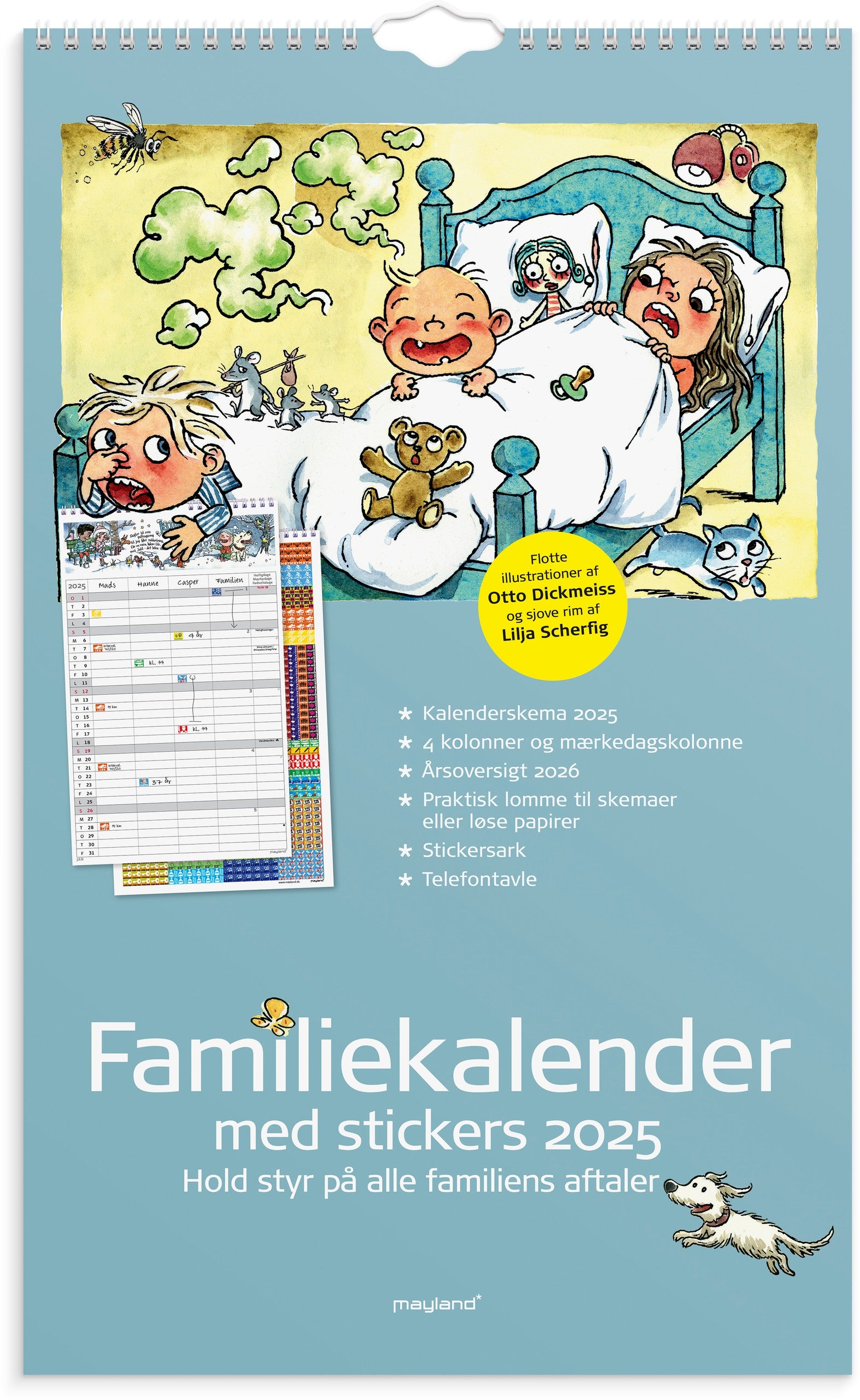 Familiekalender Otto Dickmeiss & Lilja Scherfig 4 kol. 2025