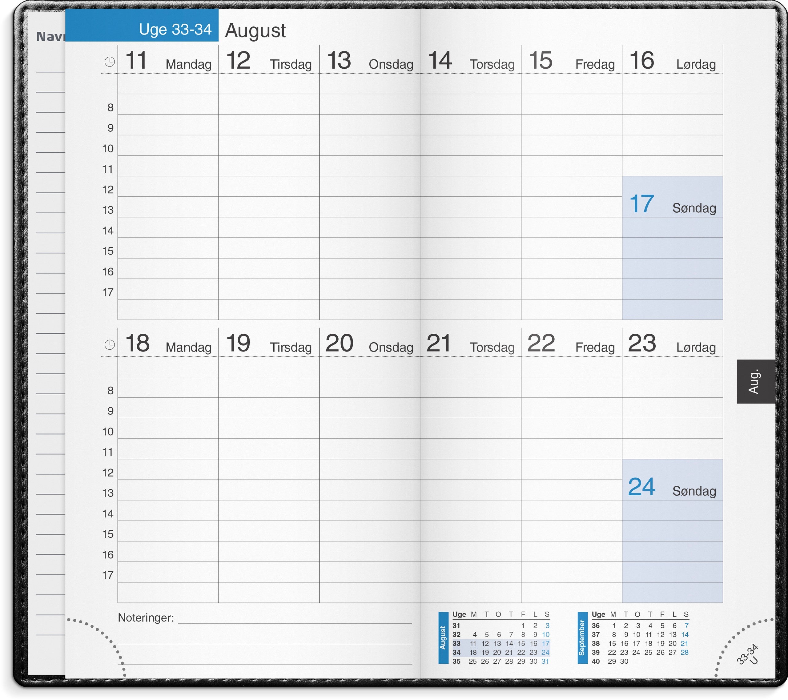 14 dages kalender sort kunstskind 2025