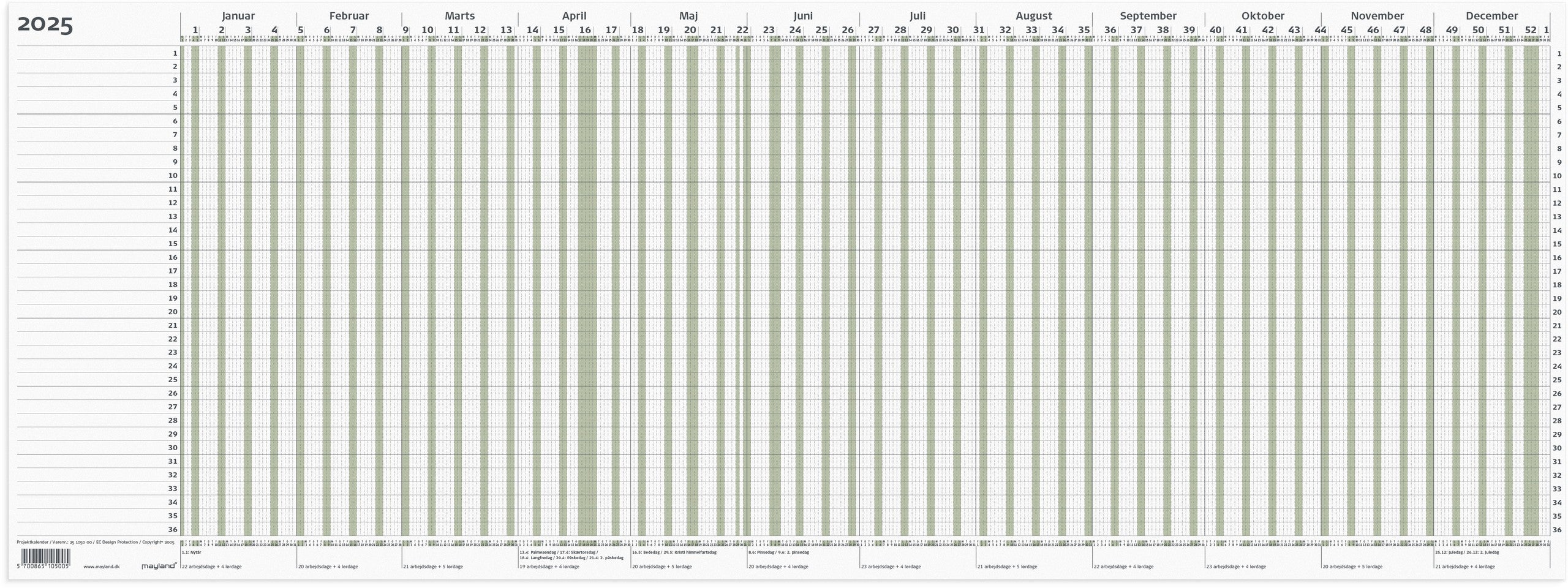 Projekt Planner grøn 2025