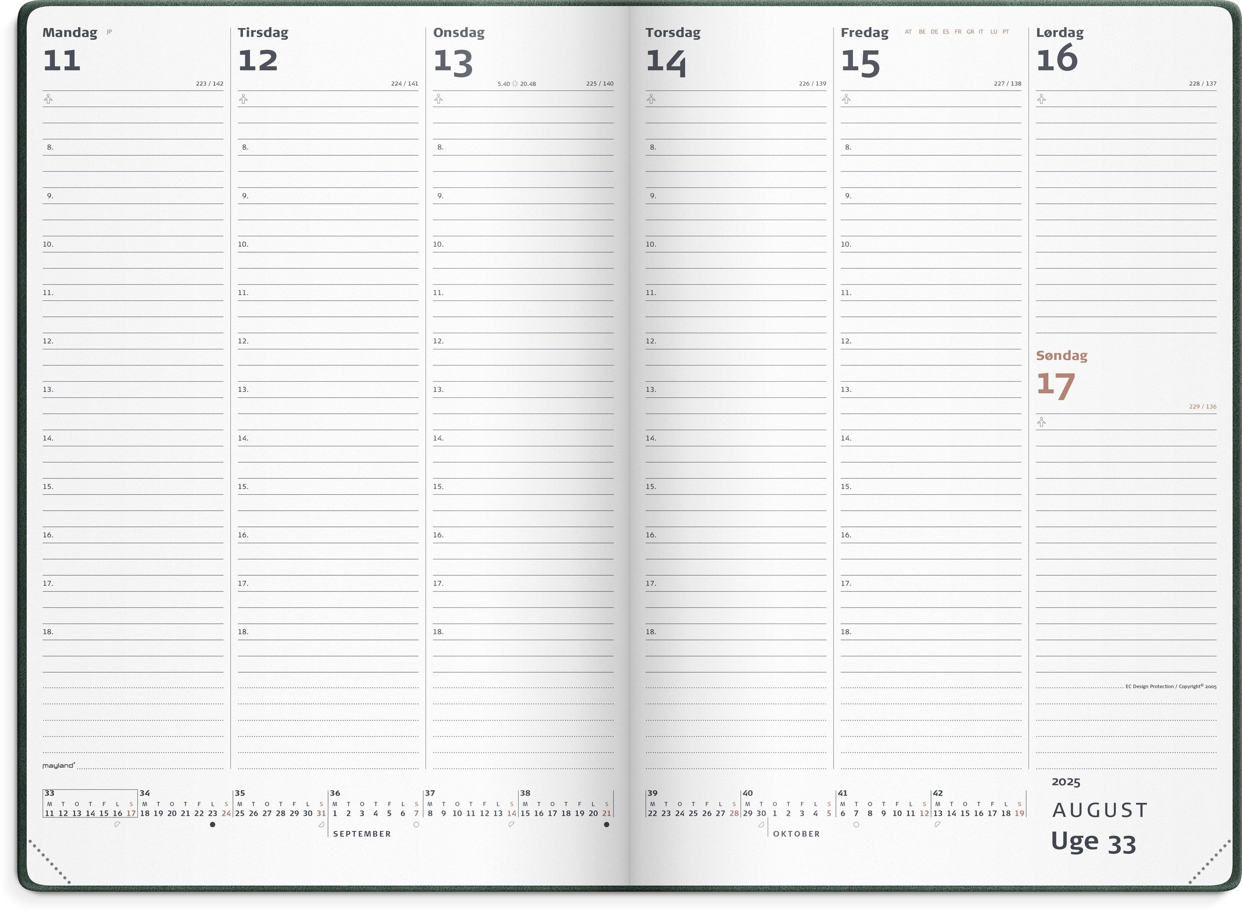 City Diplomat ugekalender trend 2025