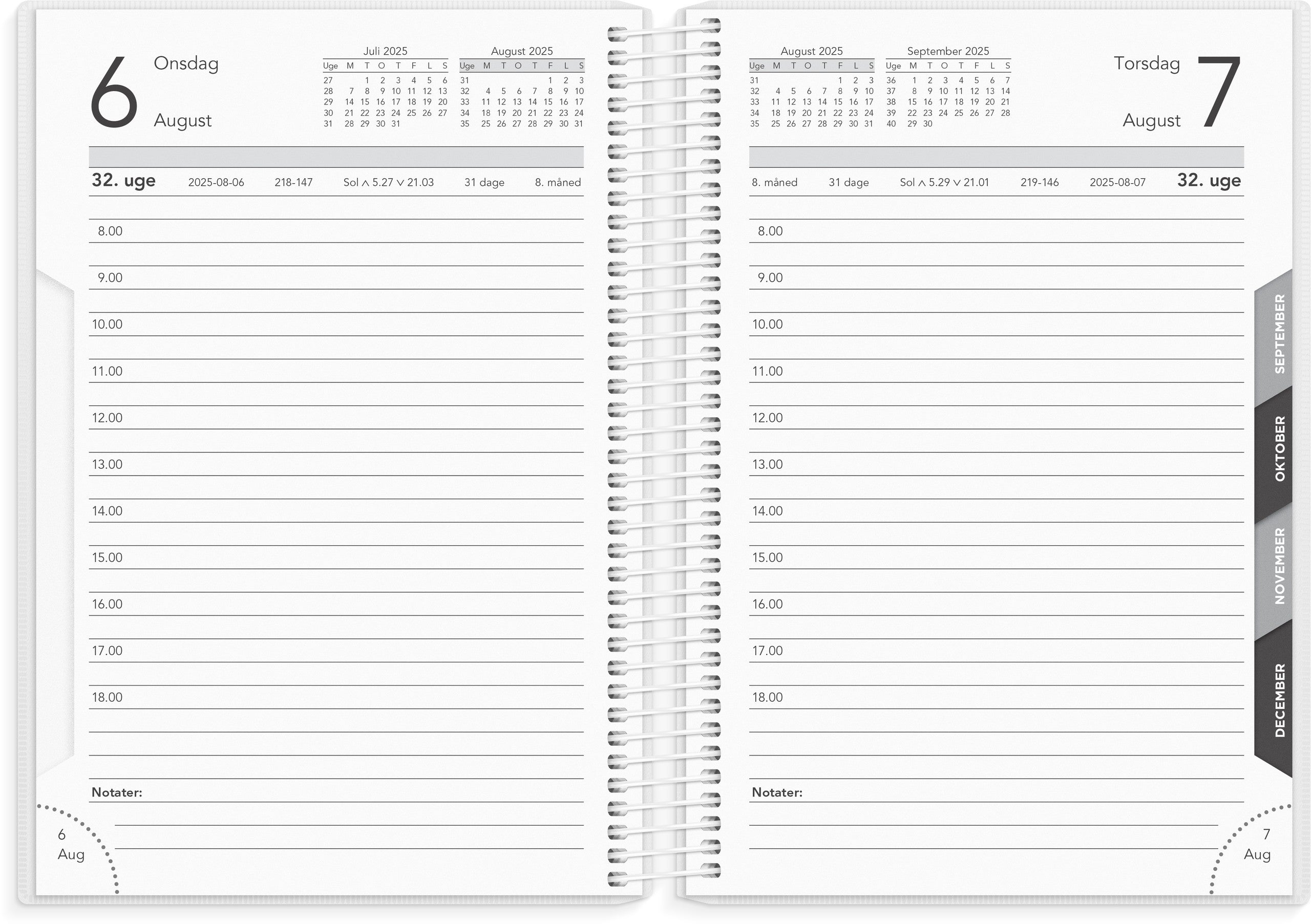 Basic dagkalender PP plast 2025