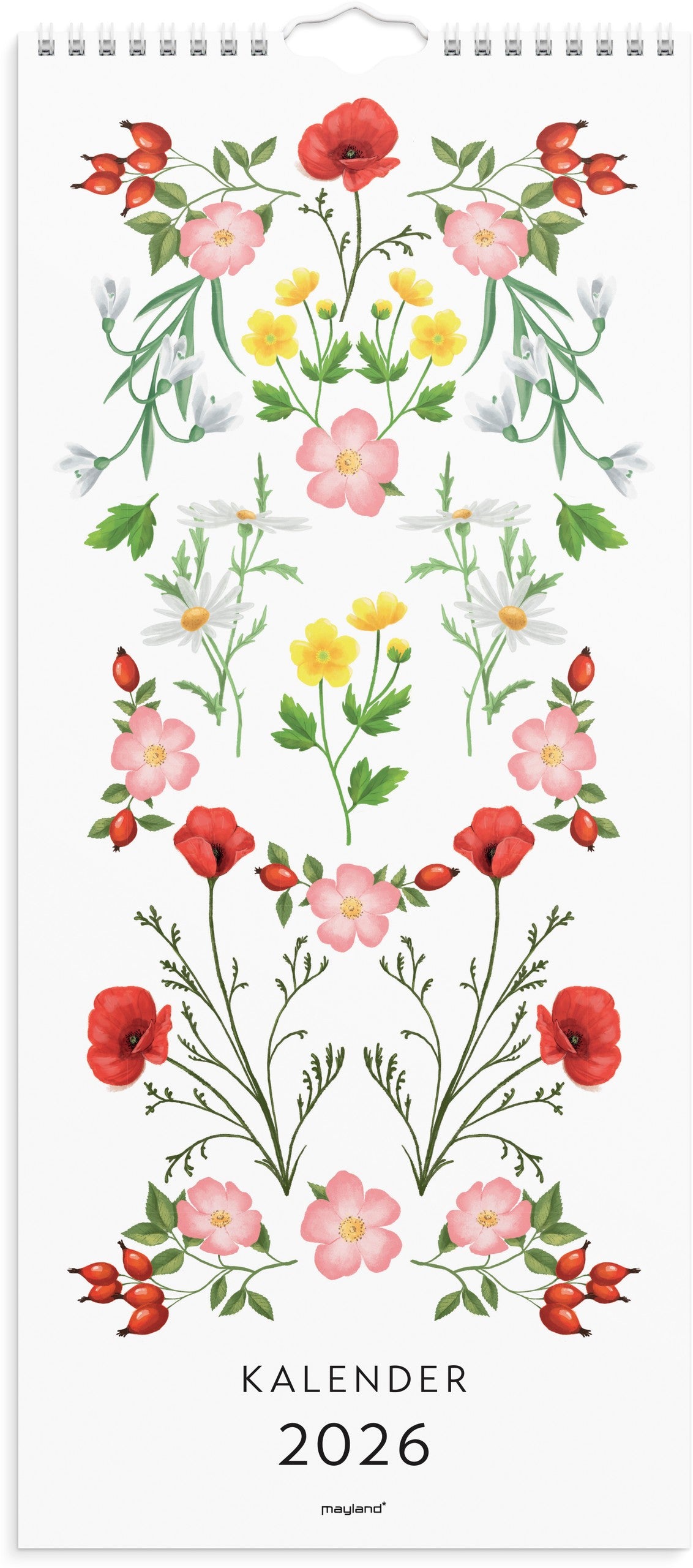 Vægkalender Blomster 2026