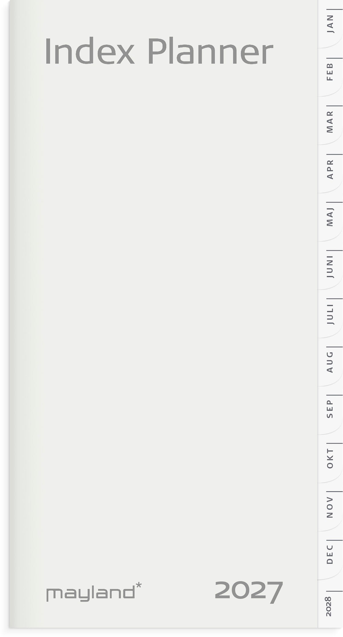 Index Planner månedskalender REFILL 2027