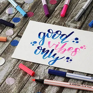 STABILO Pen 68 Brush – Premium Brushpen til Kreativ Tegning og Lettering