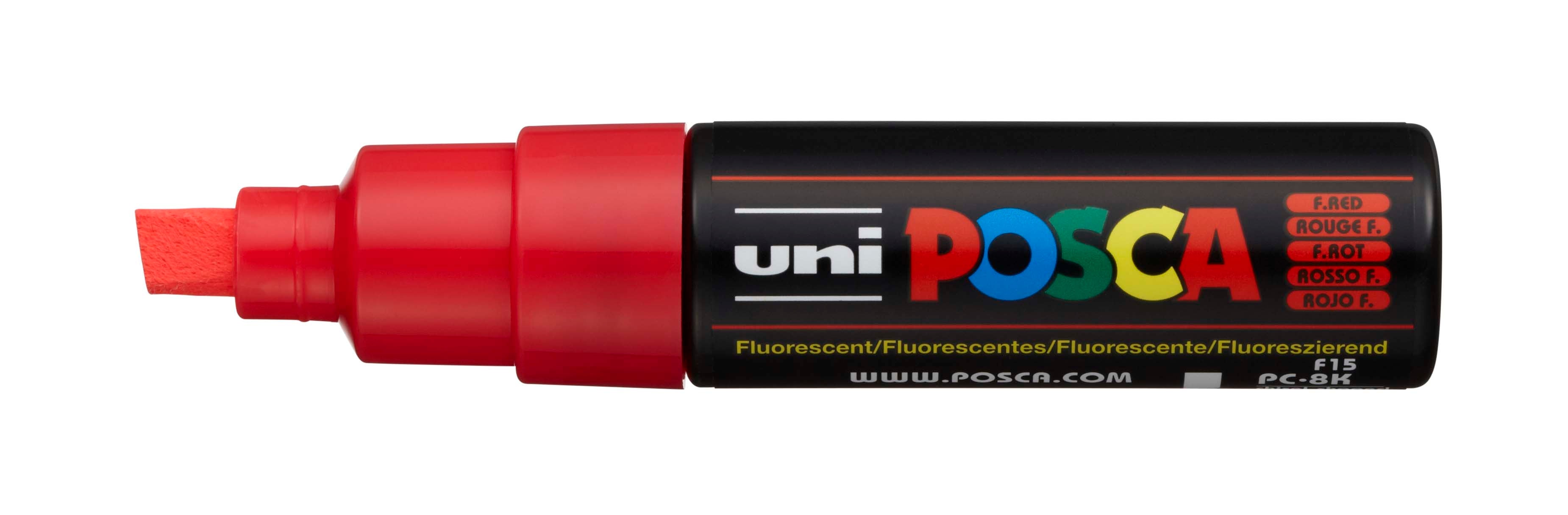 POSCA PC-8K – Vandbaseret POSCA Tusch med Bred Skrå Spids (8 mm)