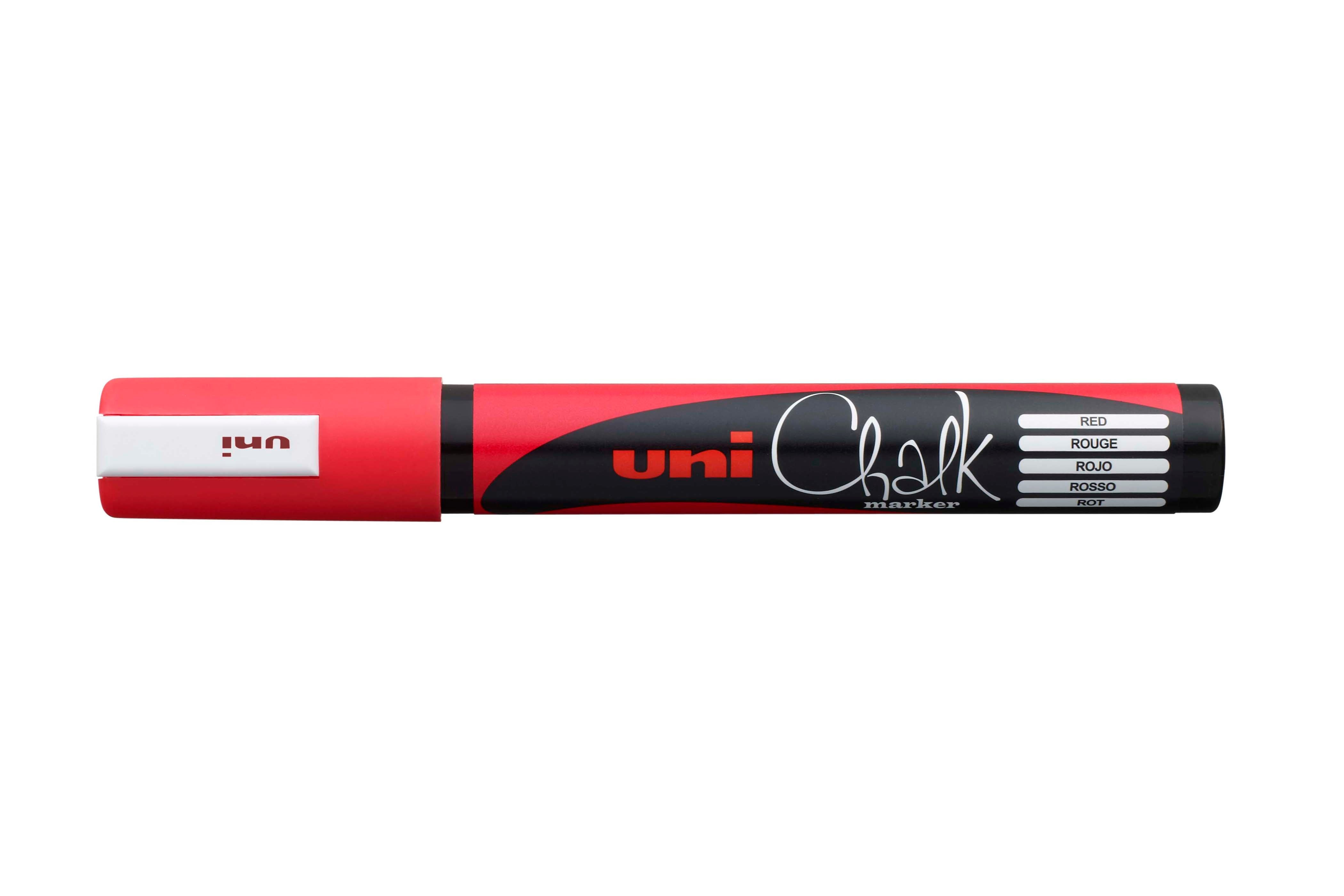 Uni Chalk Marker 5M – Vandfast Kridttusch (1,8–2,5 mm) til Tavler, Vinduer og Glas