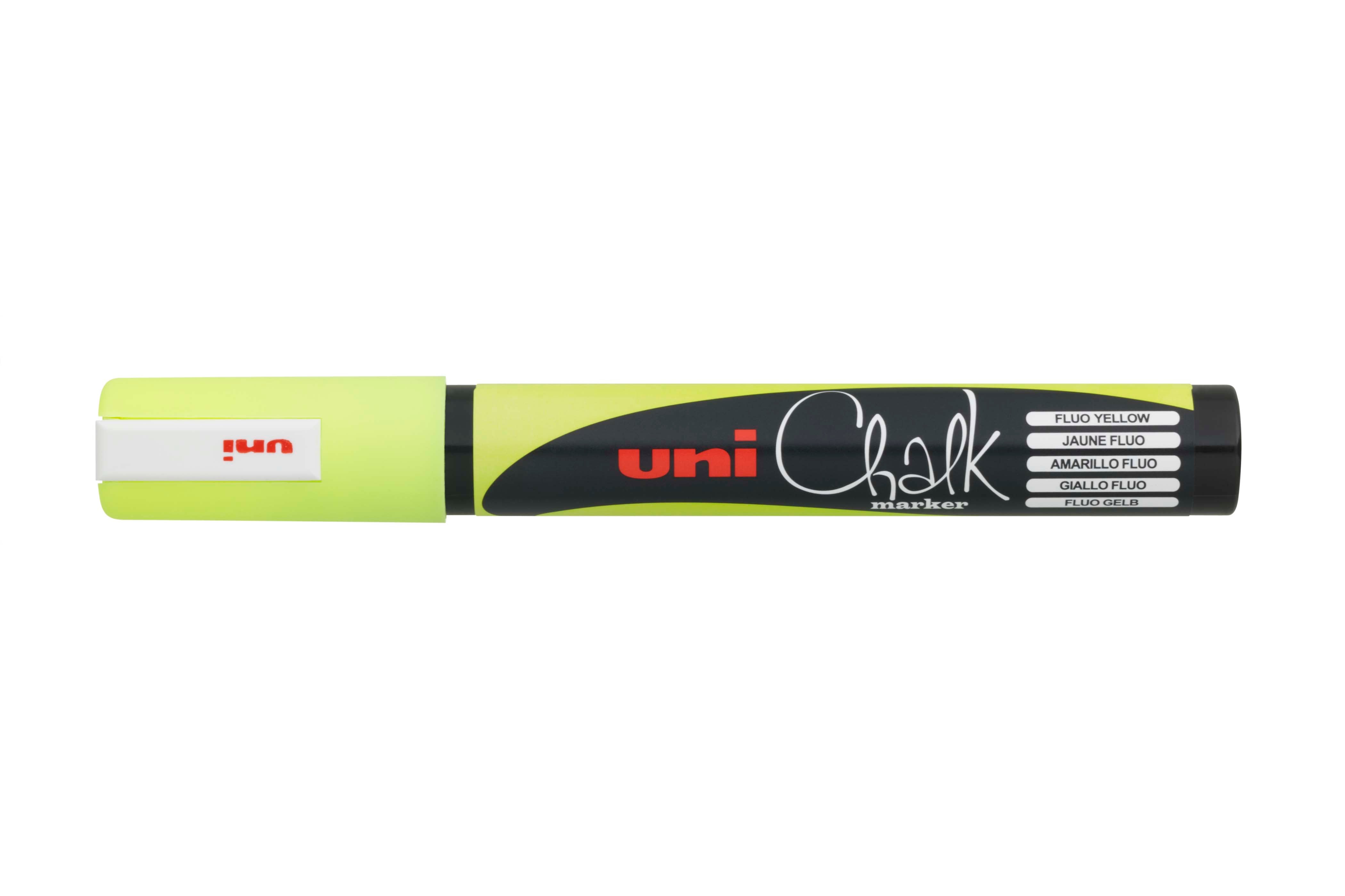Uni Chalk Marker 5M – Vandfast Kridttusch (1,8–2,5 mm) til Tavler, Vinduer og Glas