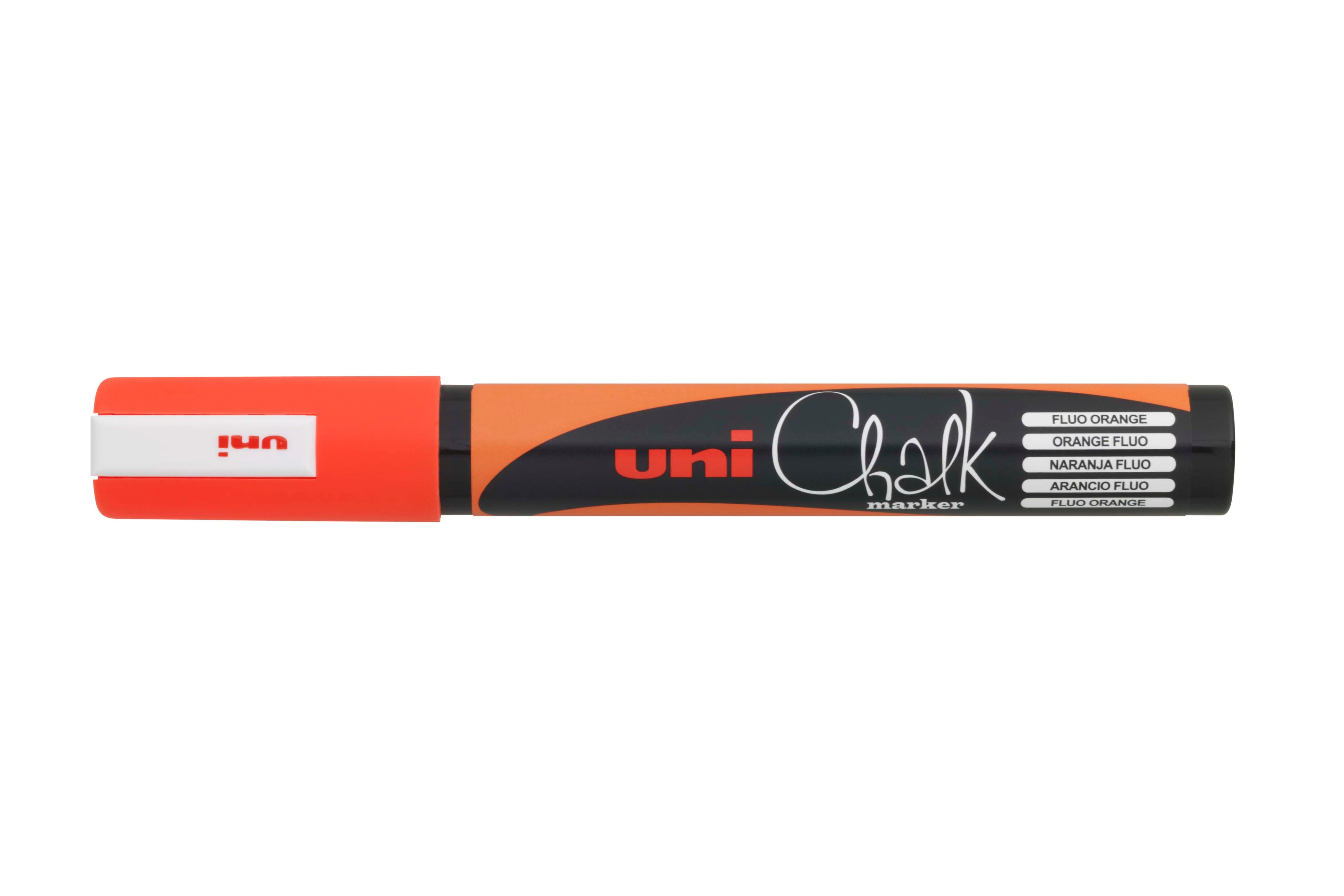 Uni Chalk Marker 5M – Vandfast Kridttusch (1,8–2,5 mm) til Tavler, Vinduer og Glas