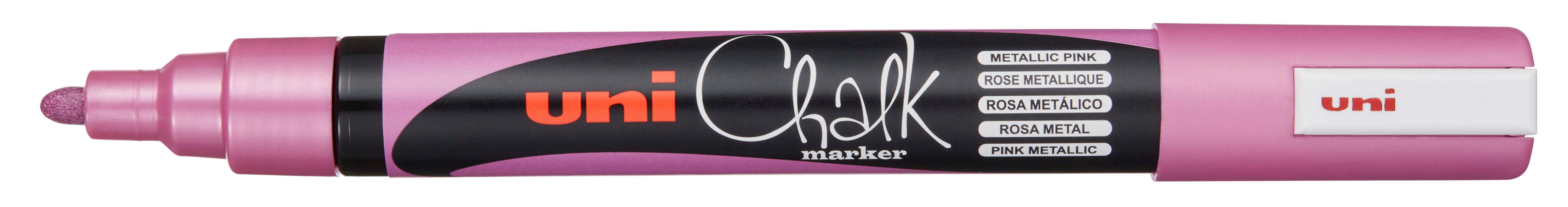 Uni Chalk Marker 5M – Vandfast Kridttusch (1,8–2,5 mm) til Tavler, Vinduer og Glas