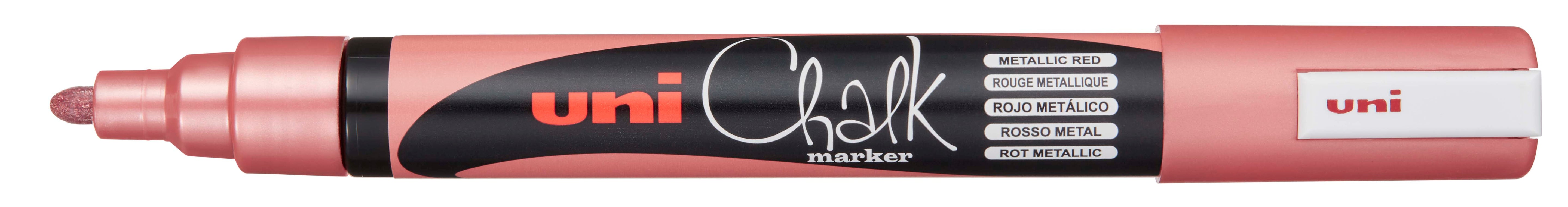 Uni Chalk Marker 5M – Vandfast Kridttusch (1,8–2,5 mm) til Tavler, Vinduer og Glas