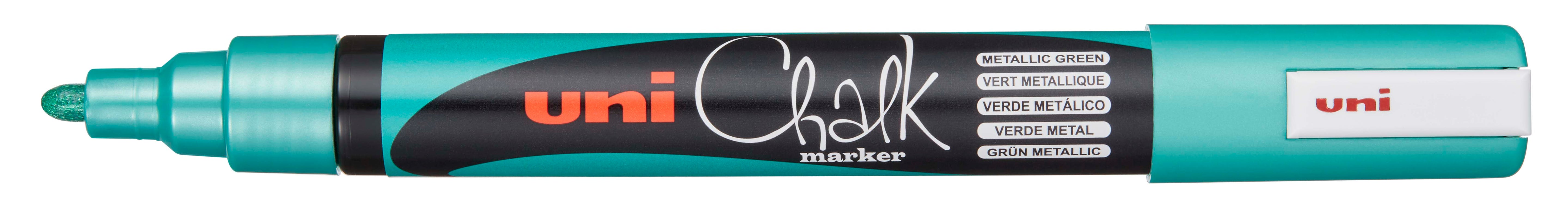 Uni Chalk Marker 5M – Vandfast Kridttusch (1,8–2,5 mm) til Tavler, Vinduer og Glas