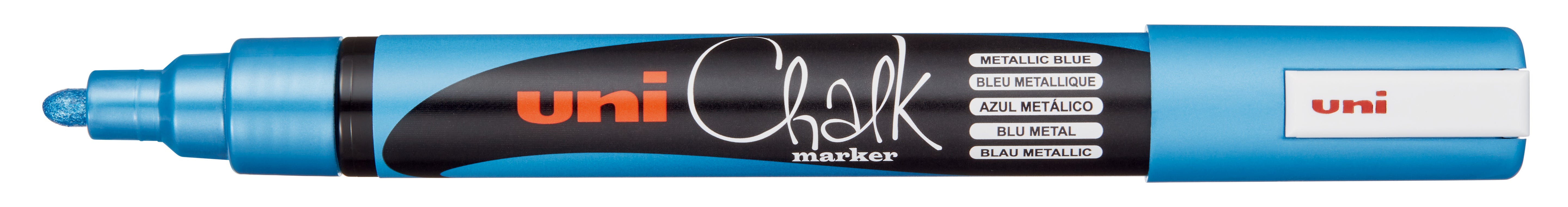 Uni Chalk Marker 5M – Vandfast Kridttusch (1,8–2,5 mm) til Tavler, Vinduer og Glas