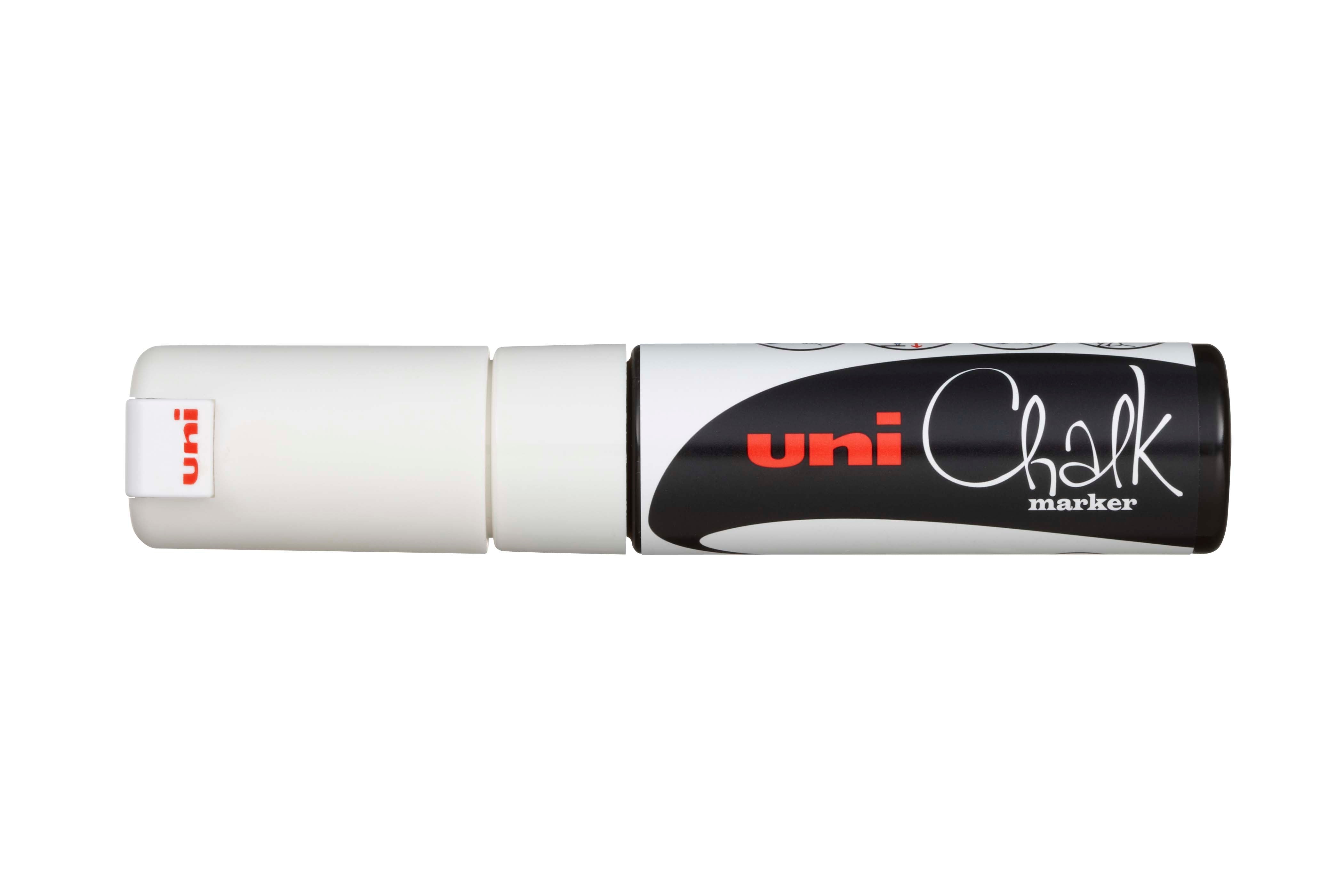 Uni Chalk Marker 8K – Vandfast Kridttusch (8 mm) til Tavler, Vinduer og Glas