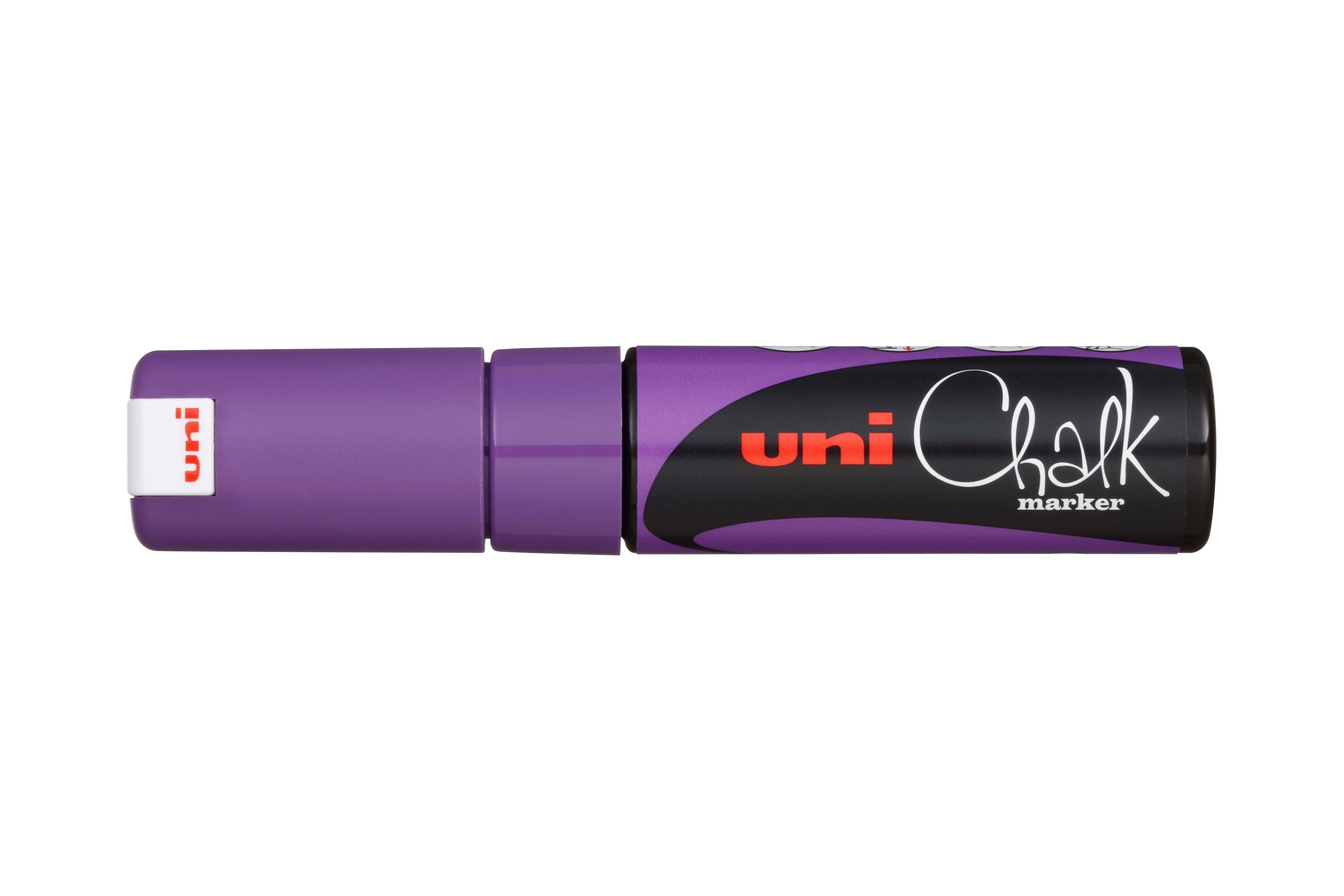 Uni Chalk Marker 8K – Vandfast Kridttusch (8 mm) til Tavler, Vinduer og Glas
