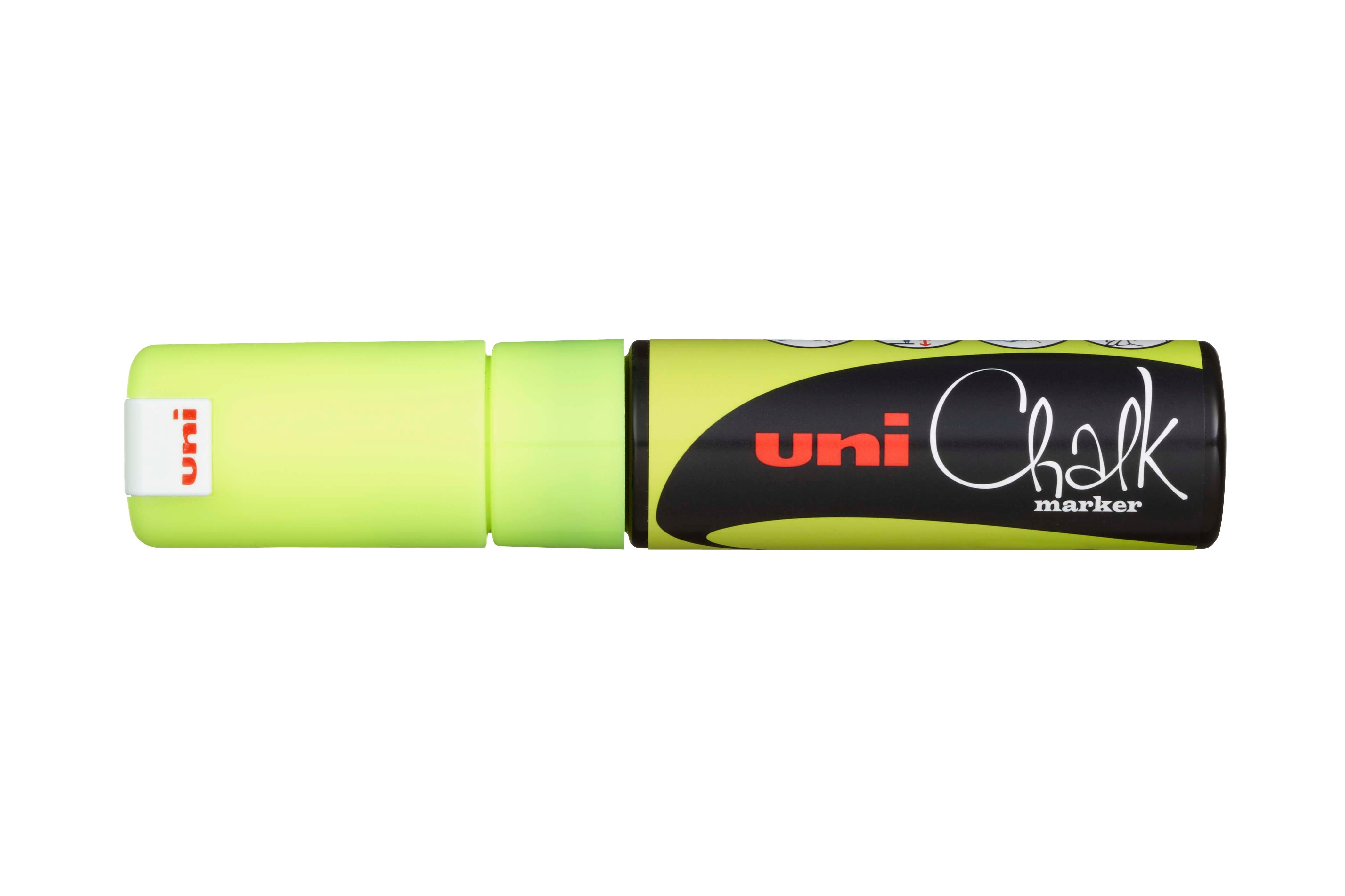 Uni Chalk Marker 8K – Vandfast Kridttusch (8 mm) til Tavler, Vinduer og Glas