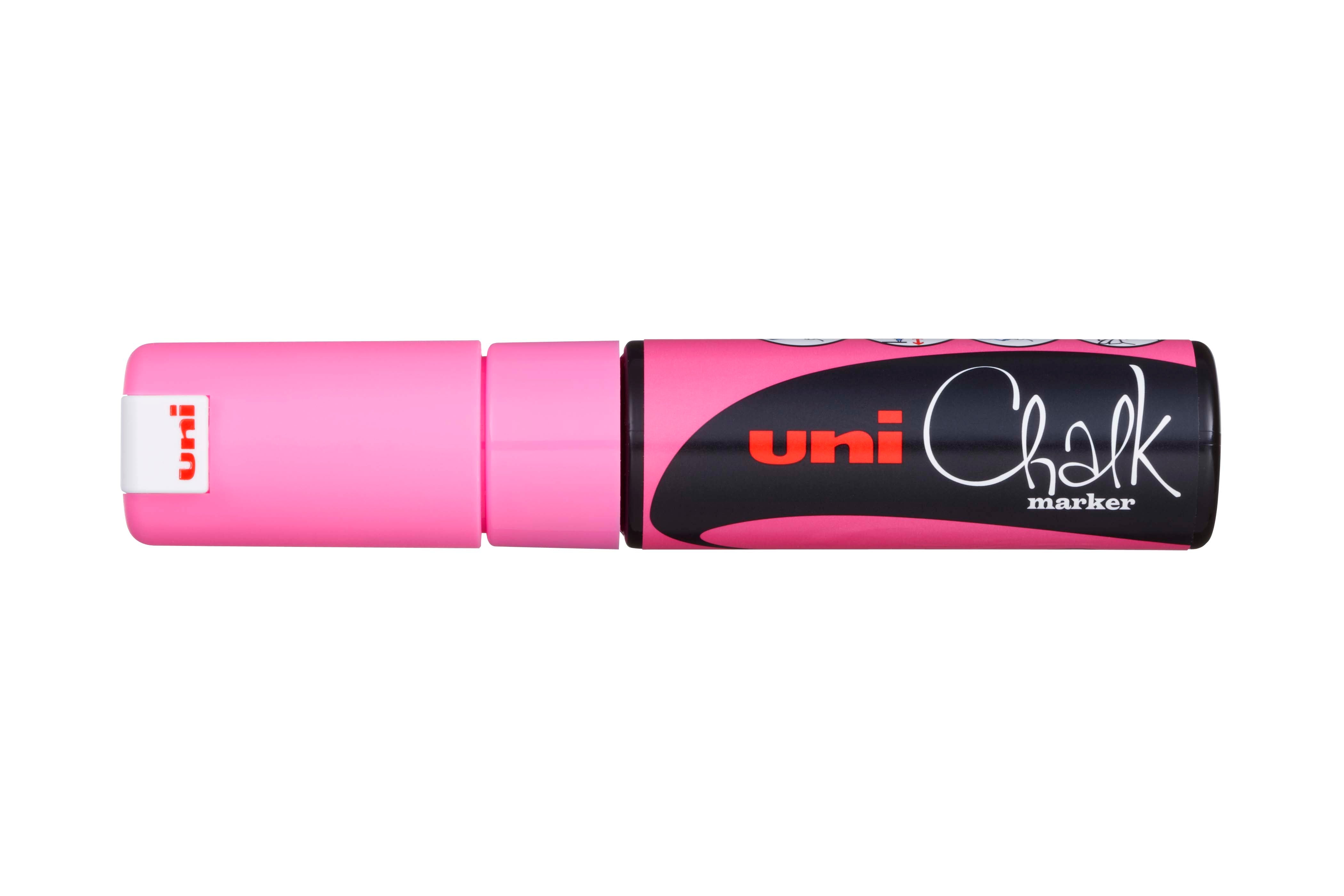 Uni Chalk Marker 8K – Vandfast Kridttusch (8 mm) til Tavler, Vinduer og Glas
