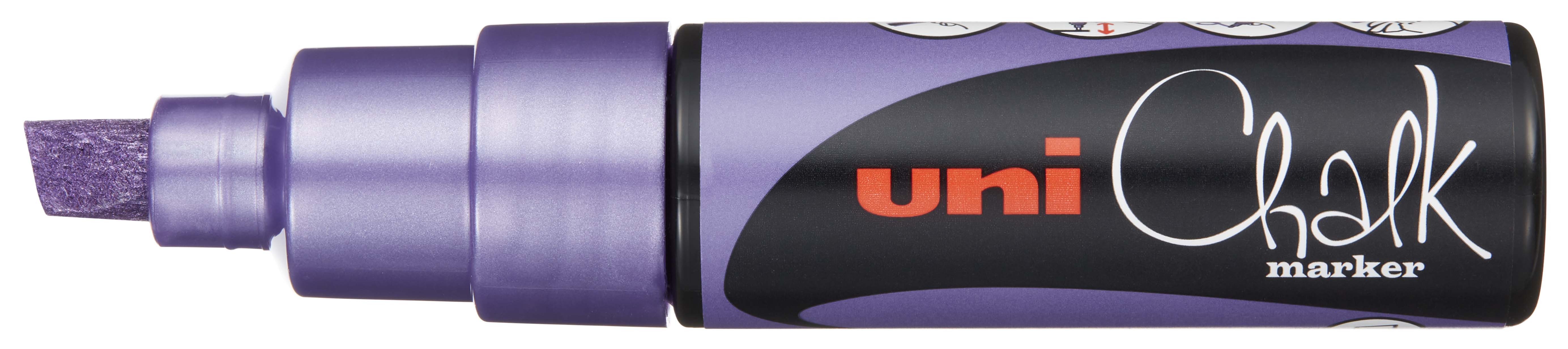 Uni Chalk Marker 8K – Vandfast Kridttusch (8 mm) til Tavler, Vinduer og Glas