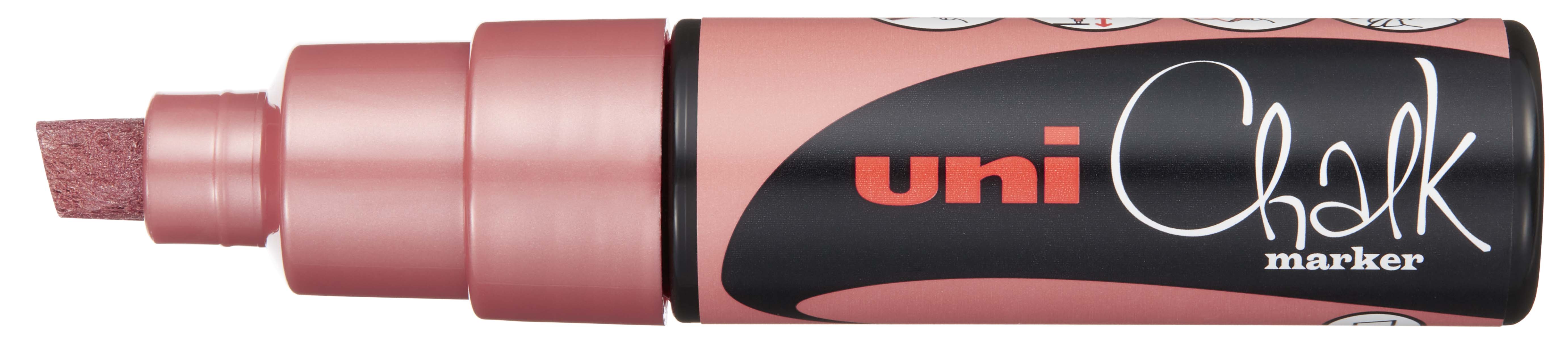 Uni Chalk Marker 8K – Vandfast Kridttusch (8 mm) til Tavler, Vinduer og Glas