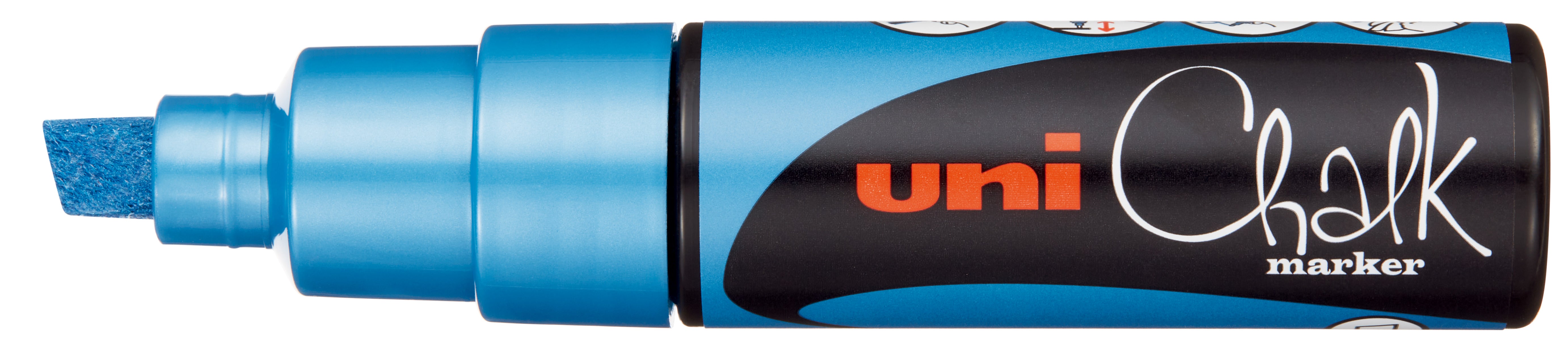 Uni Chalk Marker 8K – Vandfast Kridttusch (8 mm) til Tavler, Vinduer og Glas