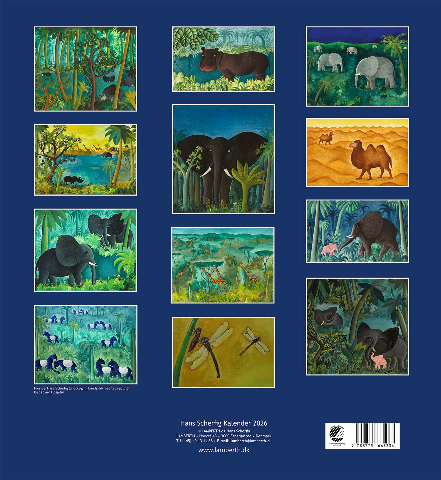 Hans Scherfig kalender 2026