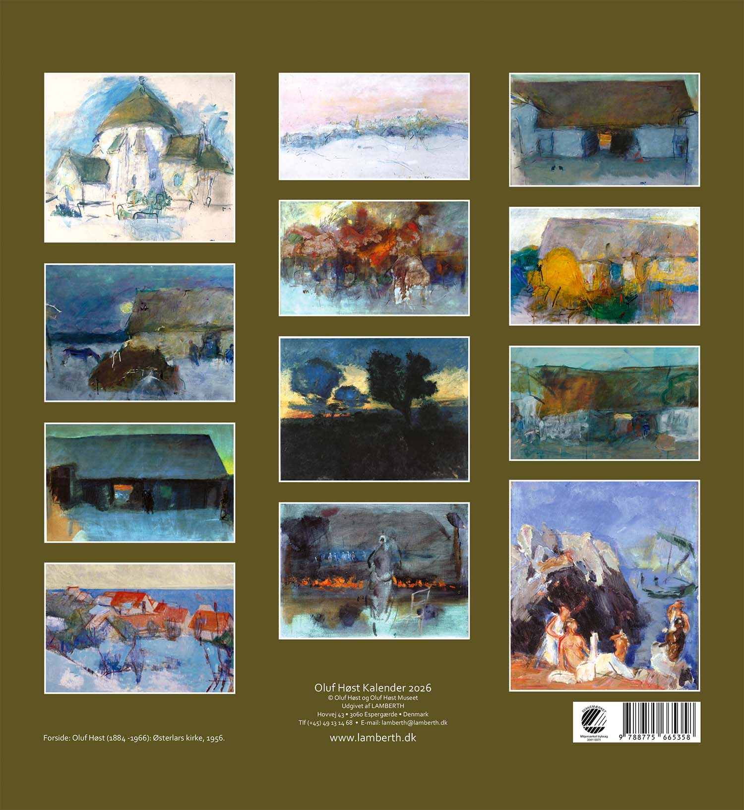 Oluf Høst kalender 2026