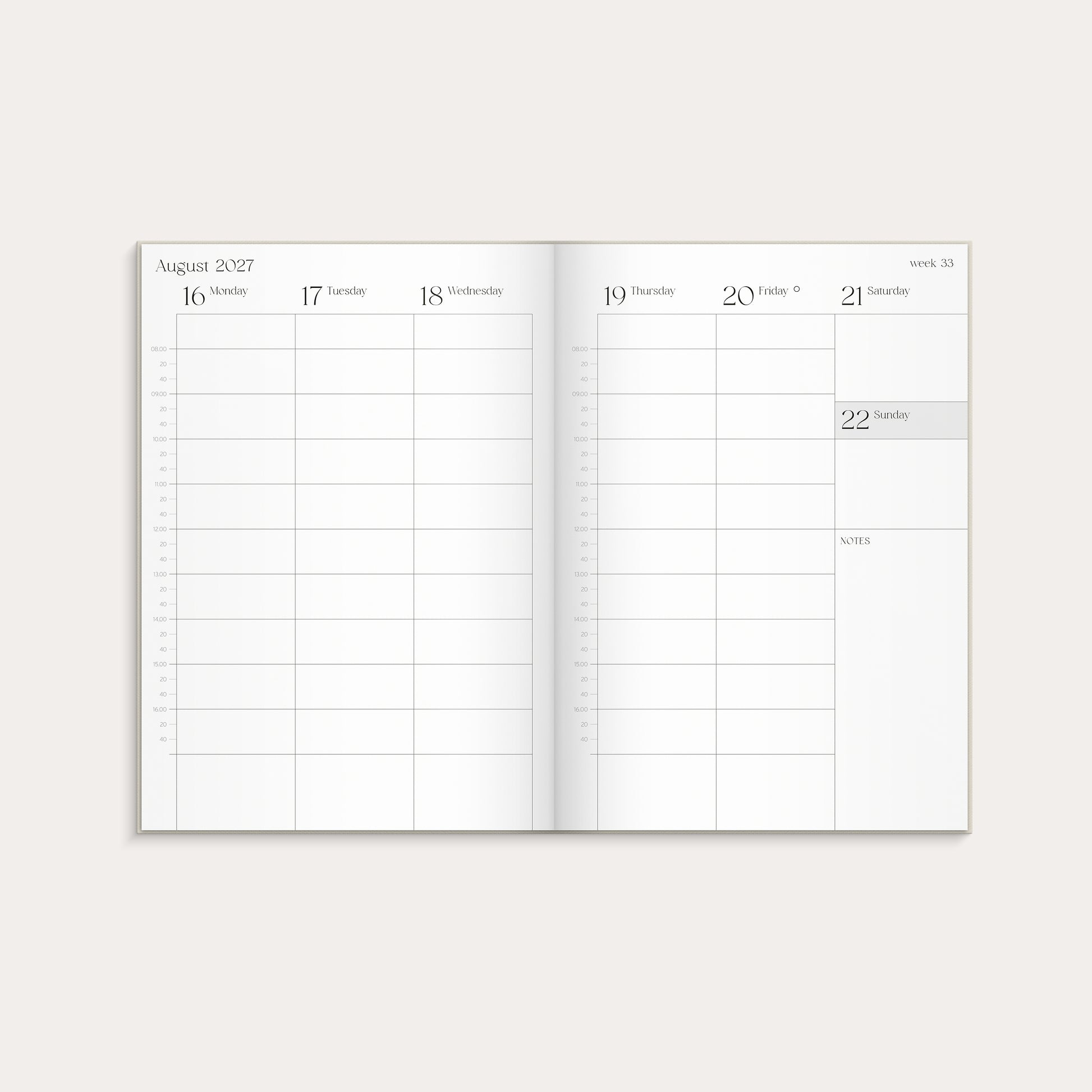 Student Planner A5 Beige