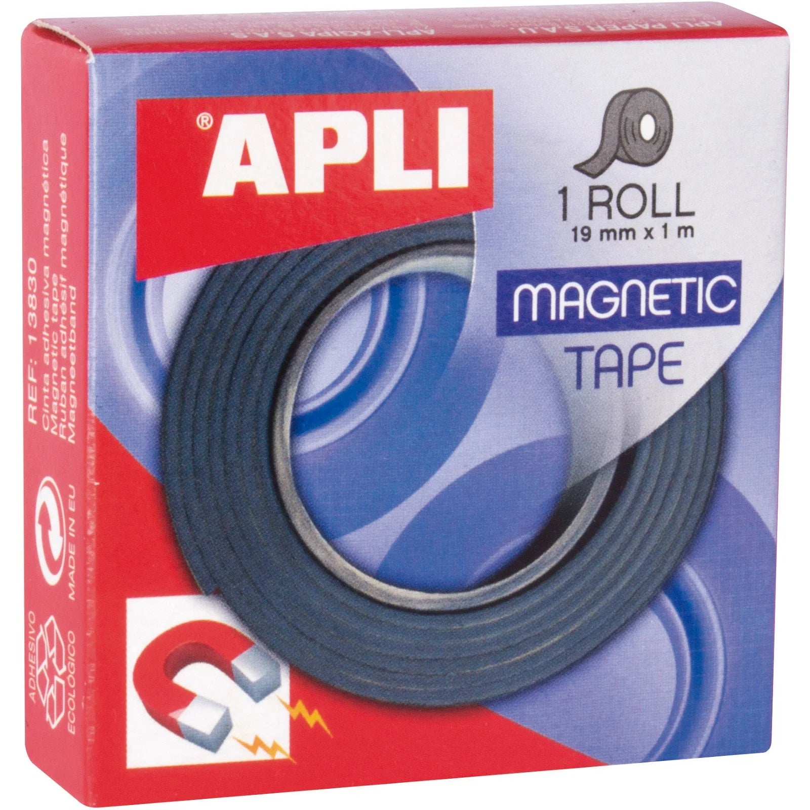 Apli tape magnetisk 19mm x 1m.