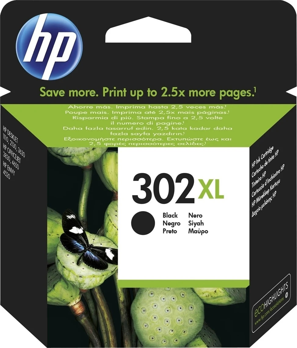 Black Inkjet Cartridge HP 302XL