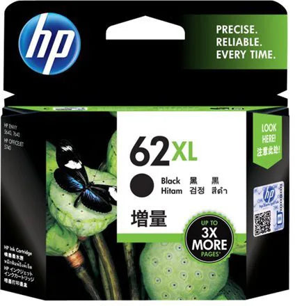 Black Inkjet Cartridge HP 62XL