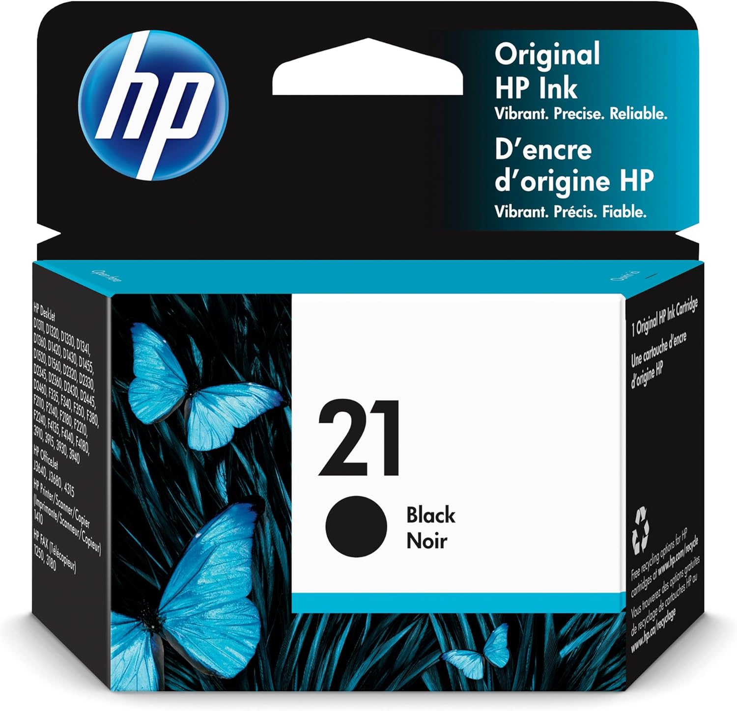 Black inkjet Cartridge HP 21