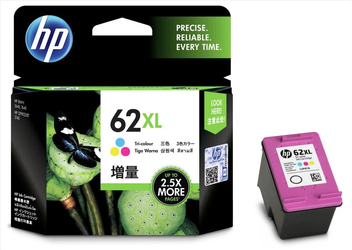 Colour Inkjet Cartridge HP 62XL