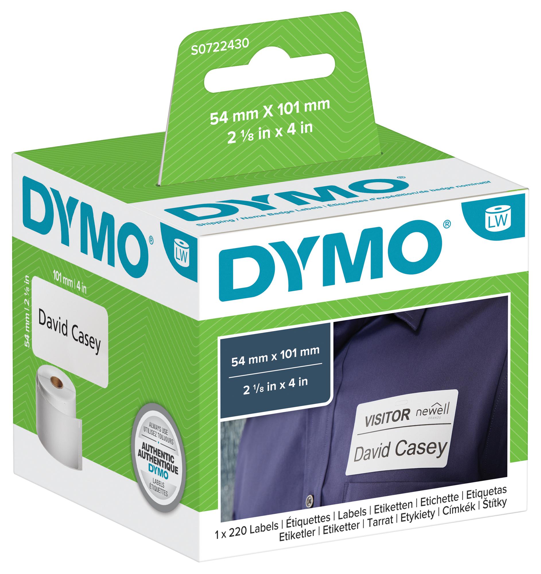 DYMO. Label Writer Multi etiket(99014), S0722430 - str. 54 x 101 mm.