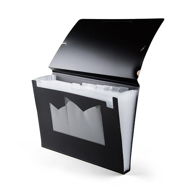 Docusmart Hjemmearkiv A4 PP 13 Lommer Sort