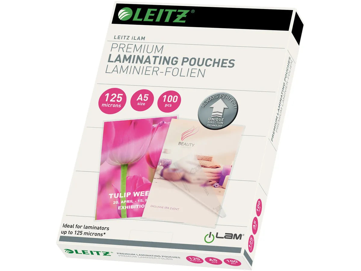 Leitz A5 125 mic. lamineringslomme