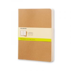 Cahier Journal Blank Large Kraft 3-Pak