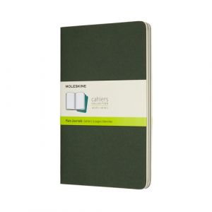 Cahier Journal Blank Large Grøn 3-Pak