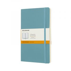 Moleskine Classic Soft Linjeret Large Reef Blue