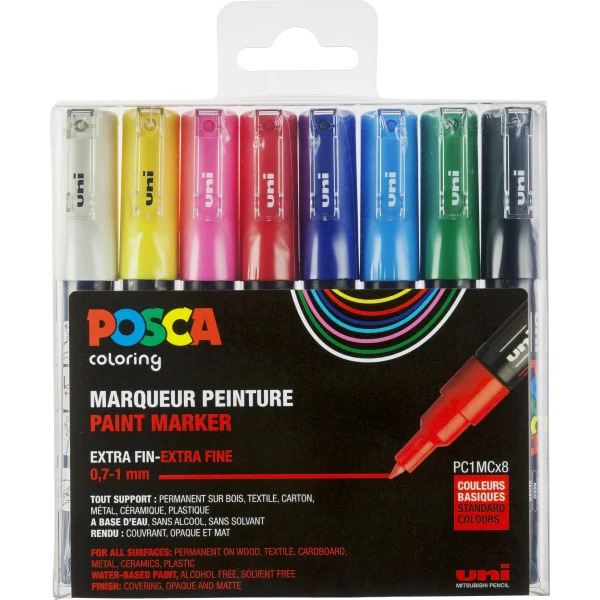 POSCA CORNER ETUI PC1M-8