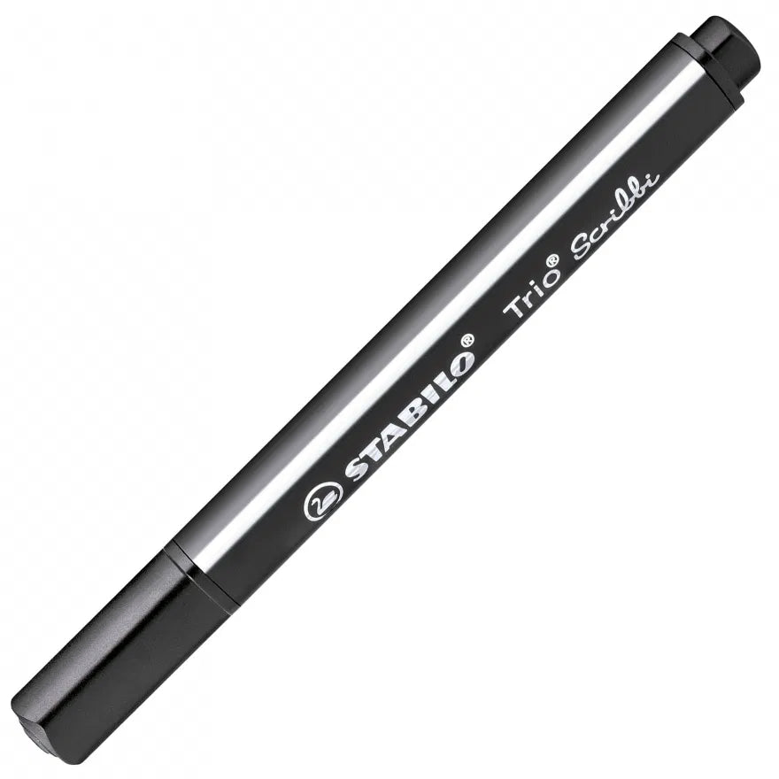 STABILO Trio Scribbi – Trekantet Fiberpen med Fjederspids – Mange Farver