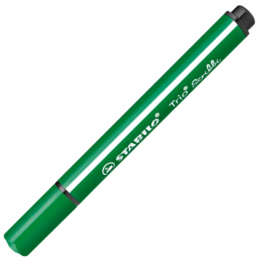 STABILO Trio Scribbi – Trekantet Fiberpen med Fjederspids – Mange Farver